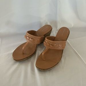 Rockport wedge slip on sandals